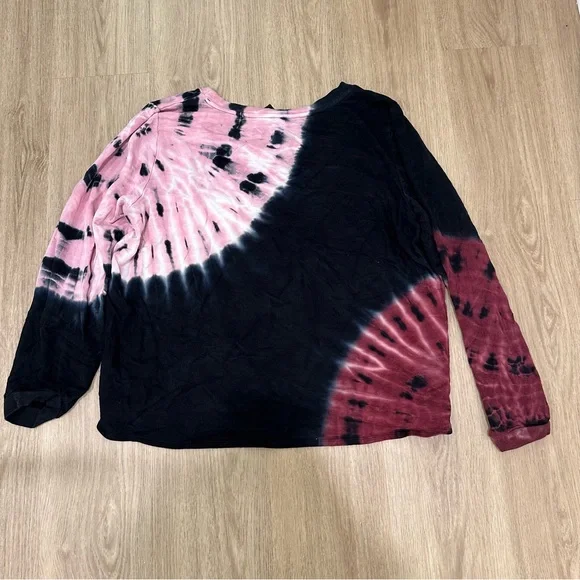 Torrid Women's Dream Fleece Tie Dye Sleep Tee Sweatshirt Long Sleeve - Picture 6 of 6